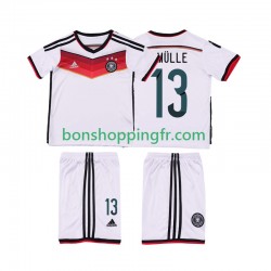 Maillot Rétro Domicile Allemagne MULLER 13 2014 Manches Courtes Jeune Enfant(+shorts)