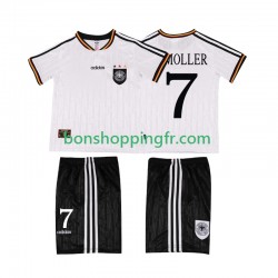 Maillot Rétro Domicile Allemagne Moller 7 1996 Manches Courtes Jeune Enfant(+shorts)