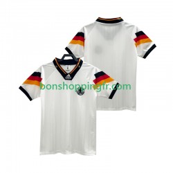 Maillot Rétro Domicile Allemagne 1992 Manches Courtes Homme