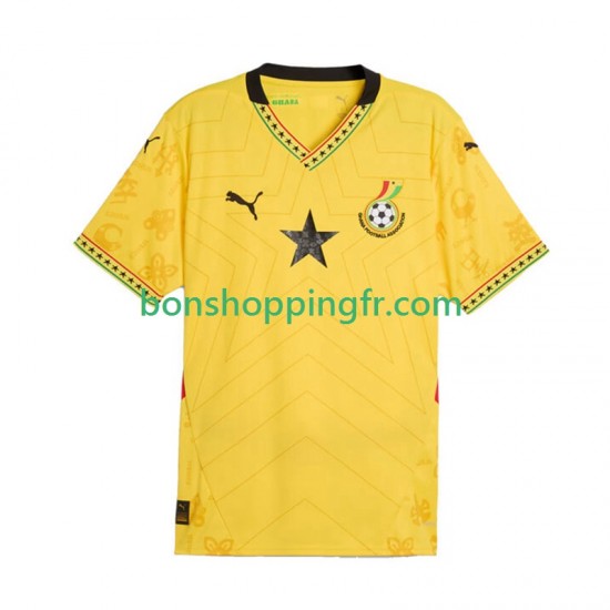 Maillot Extérieur Ghana 2025 Manches Courtes Homme Maillot Extérieur Ghana 2025 Manches Courtes Homme