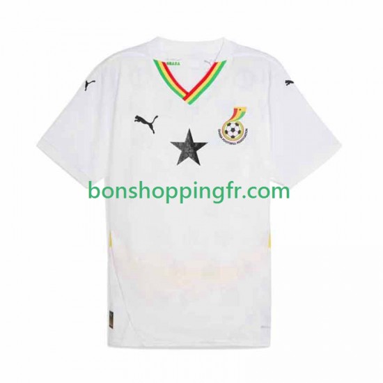 Maillot Domicile Ghana 2025 Manches Courtes Homme Maillot Domicile Ghana 2025 Manches Courtes Homme