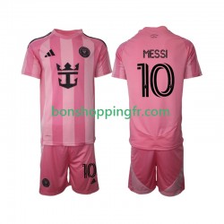 Maillot Domicile InterMiami Lionel Messi 10 2025 Manches Courtes Jeune Enfant(+shorts)