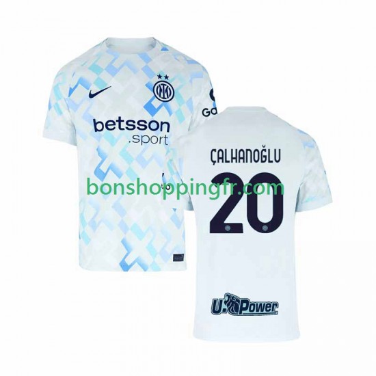 Maillot Extérieur Inter Milan Hakan Calhanoglu 20 2025-2026 Manches Courtes Homme Maillot Extérieur Inter Milan Hakan Calhanoglu 20 2025-2026 Manches Courtes Homme