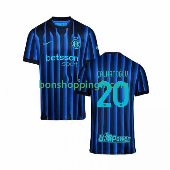 Maillot Domicile Inter Milan Hakan Calhanoglu 20 2025-2026 Manches Courtes Homme Maillot Domicile Inter Milan Hakan Calhanoglu 20 2025-2026 Manches Courtes Homme