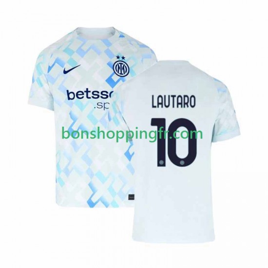Maillot Extérieur Inter Milan Lautaro Martinez 10 2025-2026 Manches Courtes Homme