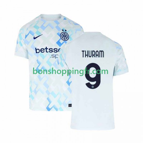 Maillot Extérieur Inter Milan Marcus Thuram 9 2025-2026 Manches Courtes Homme