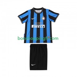 Maillot Rétro Domicile Inter Milan 2009 2010 Manches Courtes Jeune Enfant(+shorts)