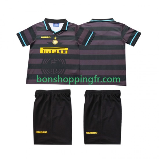 Maillot Rétro 3ème Inter Milan 1997 1998 Manches Courtes Jeune Enfant(+shorts) Maillot Rétro 3ème Inter Milan 1997 1998 Manches Courtes Jeune Enfant(+shorts)