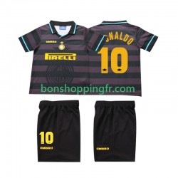 Maillot Rétro 3ème Inter Milan Ronaldo 10 1997 1998 Manches Courtes Jeune Enfant(+shorts)