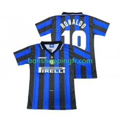 Maillot Rétro Domicile Inter Milan Ronaldo 10 1997 1998 Manches Courtes Homme