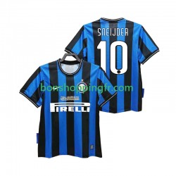 Maillot Rétro Domicile Inter Milan SNEIJDER 10 2009 2010 Manches Courtes Homme