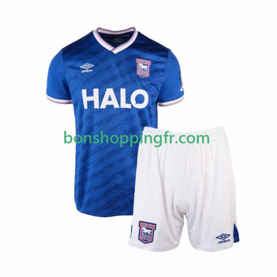 Maillot Domicile Ipswich Town 2025-2026 Manches Courtes Jeune Enfant(+shorts)