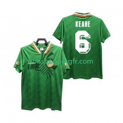 Maillot Rétro Domicile Irlande KEAHE 6 1994 Manches Courtes Homme