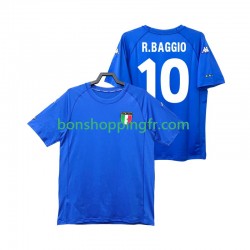 Maillot Rétro Domicile Italie Roberto Baggio 10 2000 Manches Courtes Homme