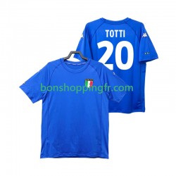 Maillot Rétro Domicile Italie Totti 20 2000 Manches Courtes Homme