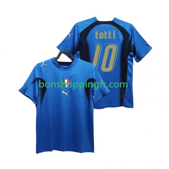 Maillot Rétro Domicile Italie Totti 20 2006 Manches Courtes Homme
