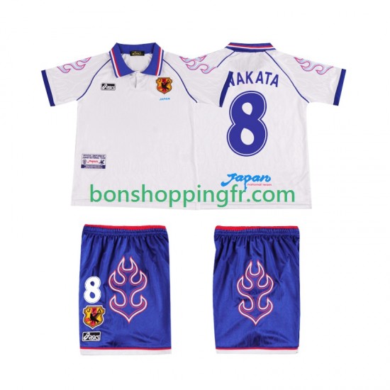 Maillot Rétro Extérieur Japon NAKATA 8 1998 Manches Courtes Jeune Enfant(+shorts)