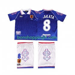 Maillot Rétro Domicile Japon NAKATA 8 1998 Manches Courtes Jeune Enfant(+shorts)