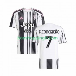 Maillot Domicile Juventus Francisco Conceicao 7 2025-2026 Manches Courtes Homme