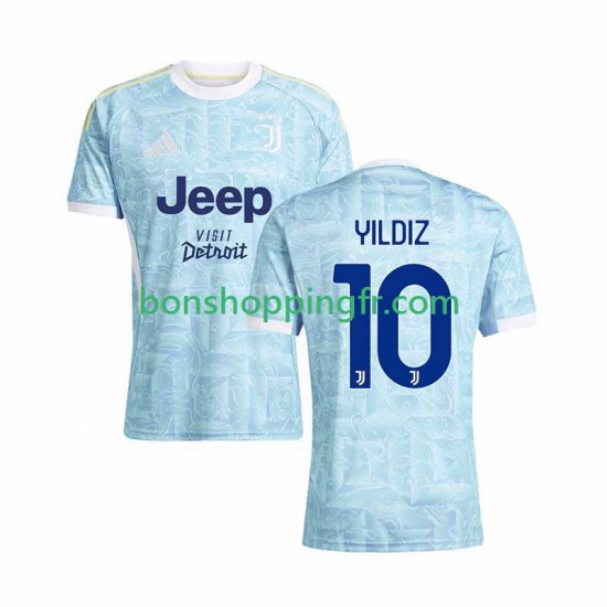 Maillot Extérieur Juventus Kenan Yildiz 10 2025-2026 Manches Courtes Homme Maillot Extérieur Juventus Kenan Yildiz 10 2025-2026 Manches Courtes Homme