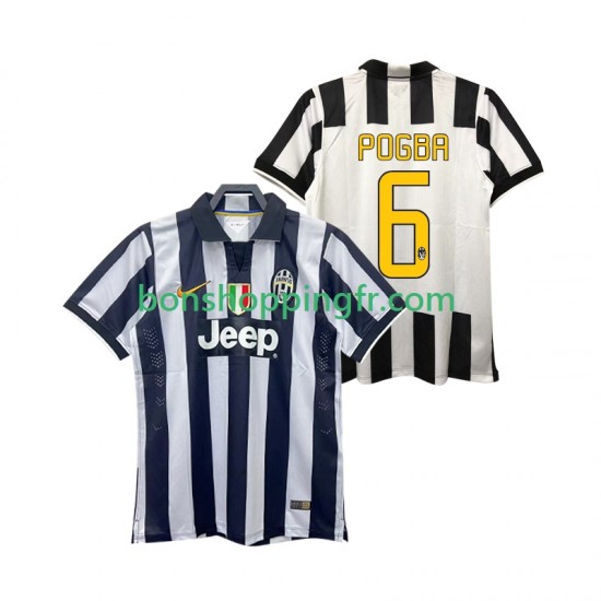 Maillot Rétro Domicile Juventus Pogba 6 2014 2015 Manches Courtes Homme Maillot Rétro Domicile Juventus Pogba 6 2014 2015 Manches Courtes Homme