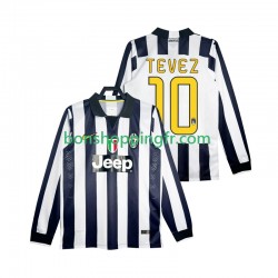 Maillot Rétro Domicile Juventus TEVEZ 10 2014 2015 Manches Longues Homme