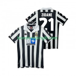 Maillot Rétro Domicile Juventus ZIDANE 21 1999 2000 Manches Courtes Homme