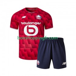 Maillot Domicile OSC Lille 2025-2026 Manches Courtes Jeune Enfant(+shorts)
