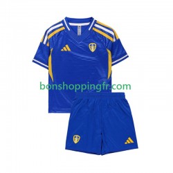 Maillot Extérieur Leeds United 2025-2026 Manches Courtes Jeune Enfant(+shorts)