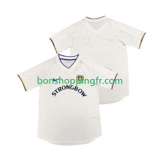 Maillot Rétro Domicile Leeds United 2000 2001 Manches Courtes Homme