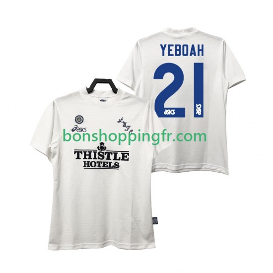 Maillot Rétro Domicile Leeds United YEBOAH 21 1995 1996 Manches Courtes Homme Maillot Rétro Domicile Leeds United YEBOAH 21 1995 1996 Manches Courtes Homme