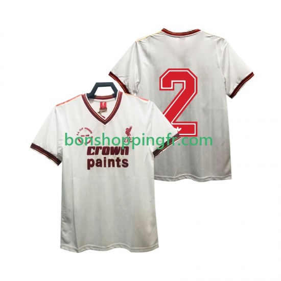Maillot Rétro Extérieur Liverpool 2 1985 1986 Manches Courtes Homme