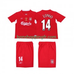 Maillot Rétro Domicile Liverpool ALONSO 14 LWP 2004 2005 Manches Courtes Homme