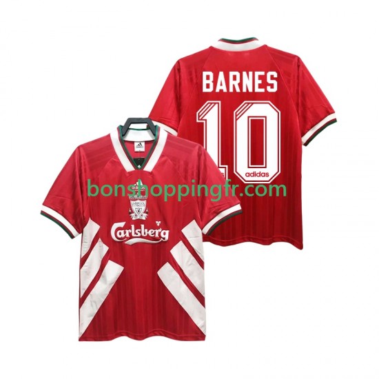 Maillot Rétro Domicile Liverpool BARNES 10 1993 1995 Manches Courtes Homme Maillot Rétro Domicile Liverpool BARNES 10 1993 1995 Manches Courtes Homme