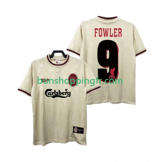 Maillot Rétro Extérieur Liverpool FOWLER 9 1996 1997 Manches Courtes Homme Maillot Rétro Extérieur Liverpool FOWLER 9 1996 1997 Manches Courtes Homme