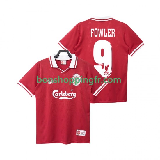 Maillot Rétro Domicile Liverpool FOWLER 9 1996 1998 Manches Courtes Homme Maillot Rétro Domicile Liverpool FOWLER 9 1996 1998 Manches Courtes Homme