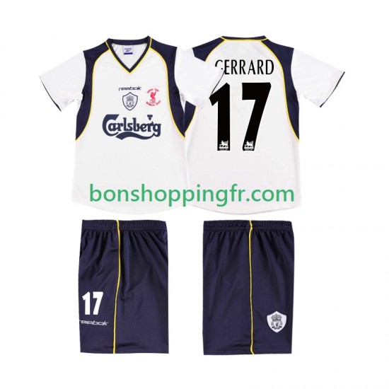Maillot Rétro Extérieur Liverpool GERRARD 17 LWP 2001 2002 Manches Courtes Homme