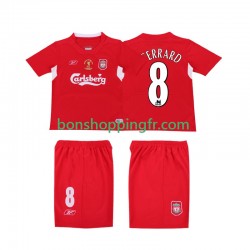 Maillot Rétro Domicile Liverpool GERRARD 8 LWP 2004 2005 Manches Courtes Homme