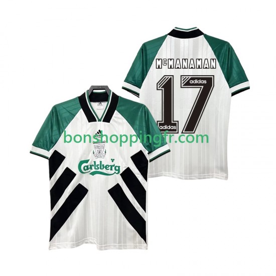 Maillot Rétro Extérieur Liverpool MCMANAMAN 17 1993 1995 Manches Courtes Homme