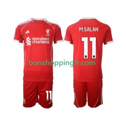 Maillot Domicile Liverpool Mohamed Salah 11 2025-2026 Manches Courtes Jeune Enfant(+shorts)