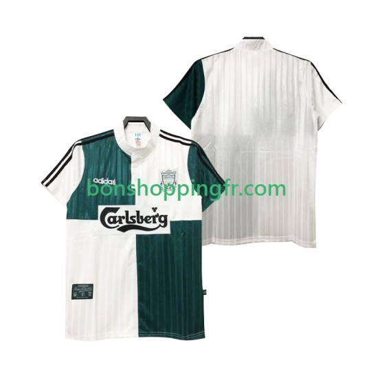 Maillot Rétro Extérieur Liverpool 1995 1996 Manches Courtes Homme