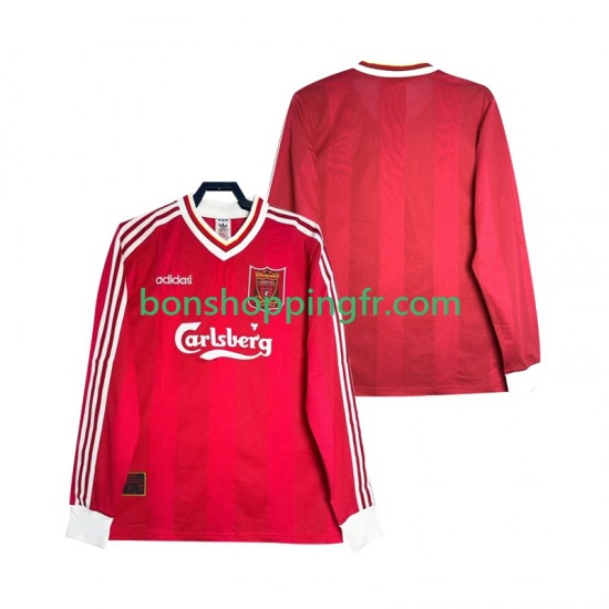 Maillot Rétro Domicile Liverpool 1995 1996 Manches Longues Homme Maillot Rétro Domicile Liverpool 1995 1996 Manches Longues Homme