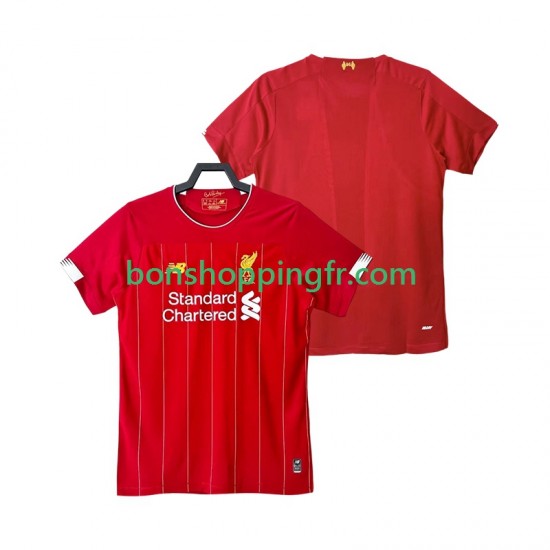 Maillot Rétro Domicile Liverpool 2019 2020 Manches Courtes Homme Maillot Rétro Domicile Liverpool 2019 2020 Manches Courtes Homme