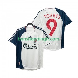 Maillot Rétro Extérieur Liverpool Torres 9 2006 2008 Manches Courtes Homme