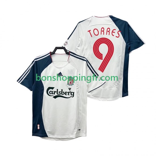 Maillot Rétro Extérieur Liverpool Torres 9 2006 2008 Manches Courtes Homme Maillot Rétro Extérieur Liverpool Torres 9 2006 2008 Manches Courtes Homme