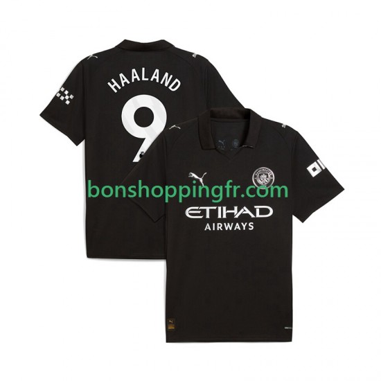 Maillot Extérieur Manchester City Erling Haaland 9 2025-2026 Manches Courtes Homme