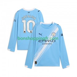Maillot Domicile Manchester City Jack Grealish 10 2025-2026 Manches Longues Homme