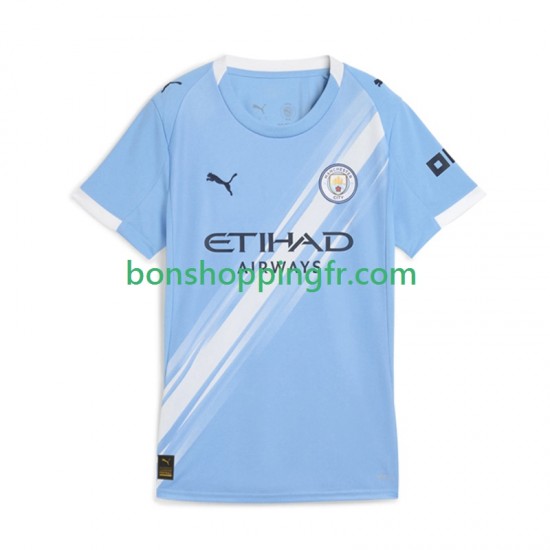 Maillot Domicile Manchester City 2025-2026 Manches Courtes Femme
