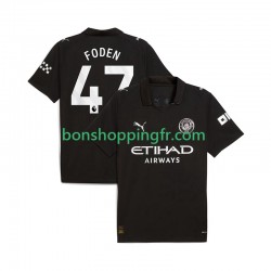 Maillot Extérieur Manchester City Phil Foden 47 2025-2026 Manches Courtes Homme