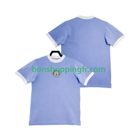 Maillot Rétro Domicile Manchester City 1972 Manches Courtes Homme